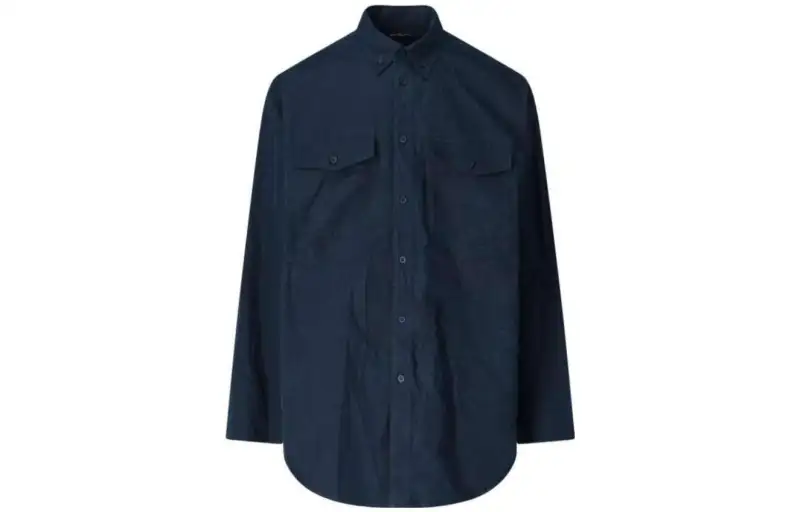 Balenciaga Shirts Men's Black Lapel Moderate Other