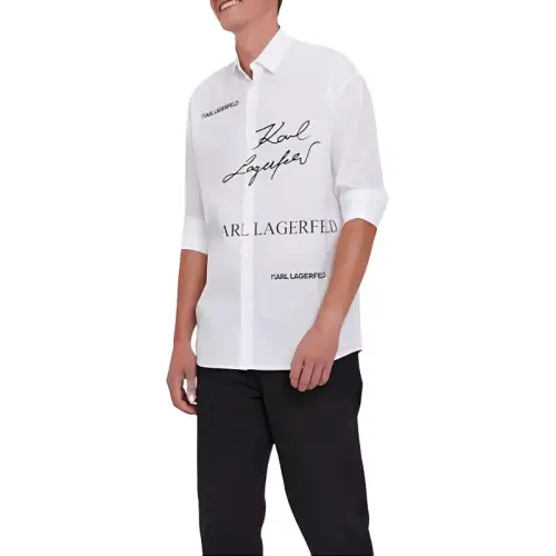KARL LAGERFELD / Karl Lagerfeld Jeans Shirt Men's White