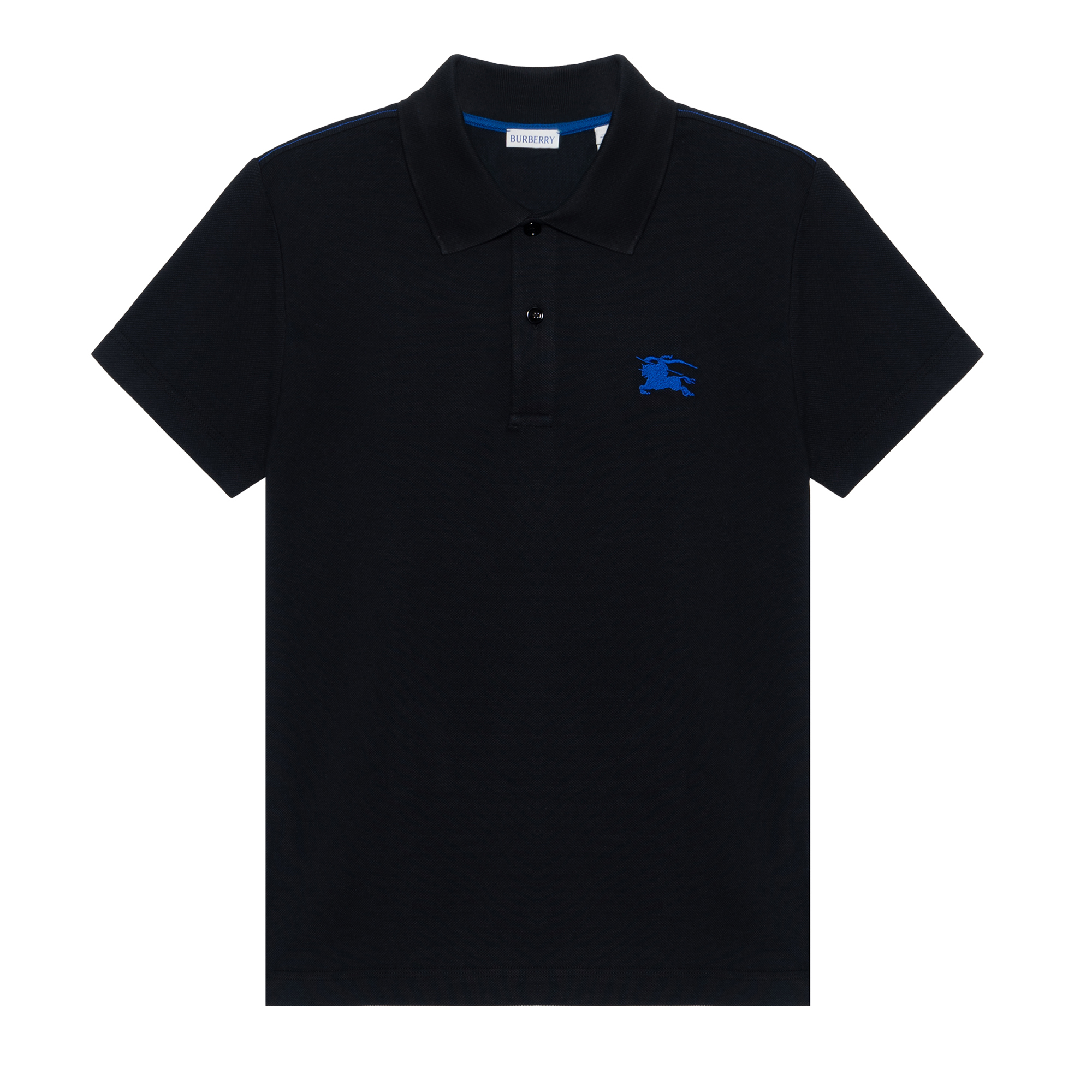 Мужская футболка Polo Burberry SS24 (черная)