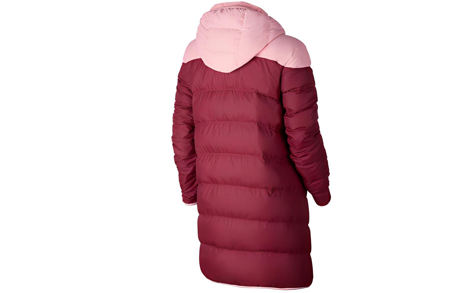 Женская куртка Nike Sportswear Windrunner (красная) — фото 4