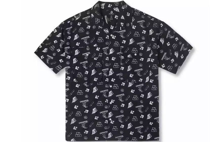 Мужская рубашка Converse All-Over Print (черная)