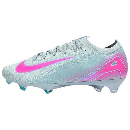 Nike Mercurial Vapor 16 Elite FG Rubber Long Studs Anti Slip Wear Resistant Soccer Shoes Men's Blue Pink