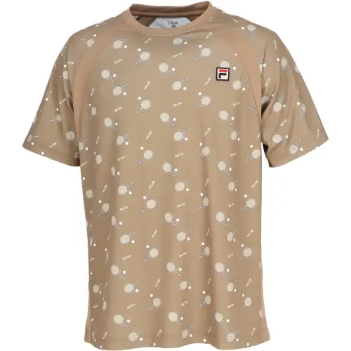 FILA Shirts Men's Brown Crew Neck Moderate Other