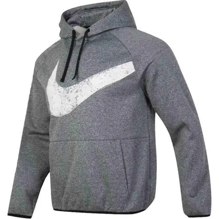 Nike Sweatshirts Men's Gray Hooded Moderate Straight Fit