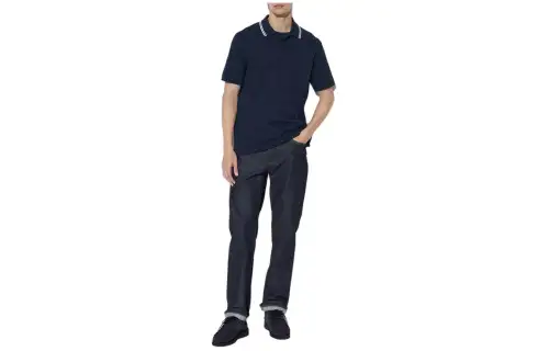 UNIQLO Polo Shirt Unisex Navy Blue