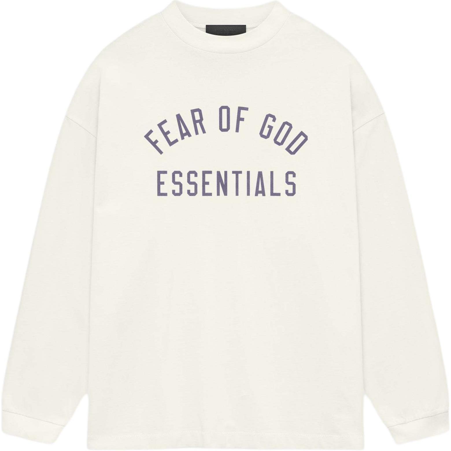 Мужское худи Fear of God Essentials Long Sleeve (серое)