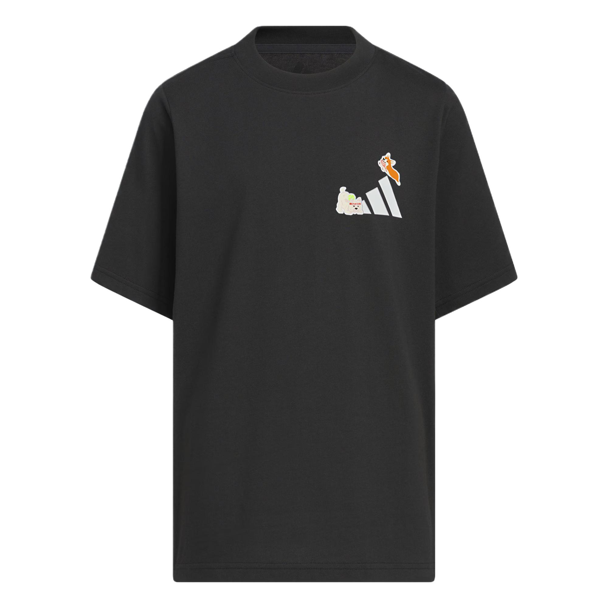 Детский костюм adidas SHORT SLEEVE TEE SET (черный) — фото 3