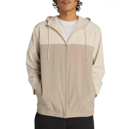New Balance Jackets Men's Beige Hooded Moderate Other