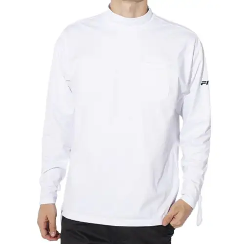FILA Shirts Men's White Stand Collar Moderate Other