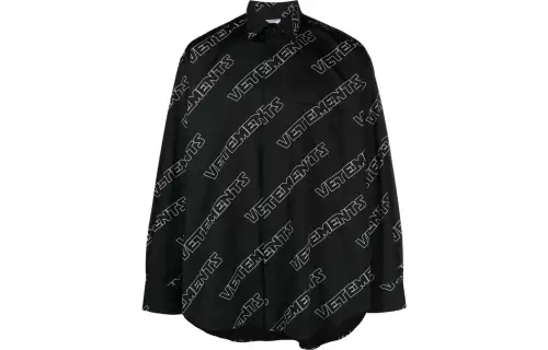 Vetements Logo-print Cotton Shirt