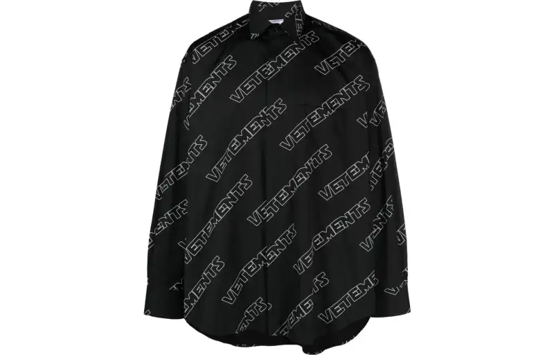 Vetements Logo-print Cotton Shirt