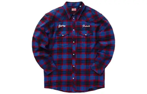 KENZO Long Sleeved Checked Shirt