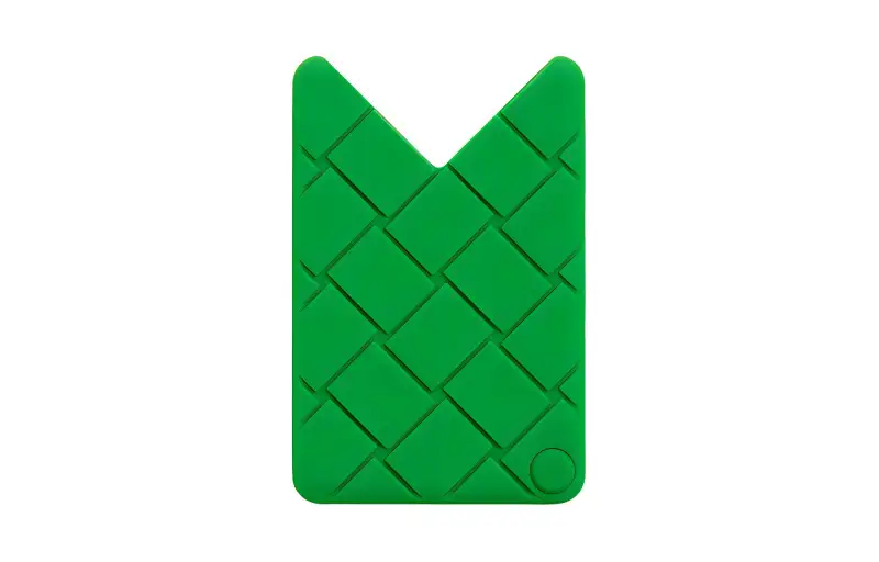 Bottega Veneta Silicone Card Holder Men's Green