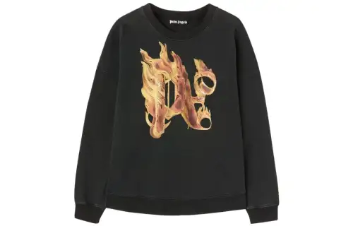 Palm Angels Burning monogram-print sweatshirt