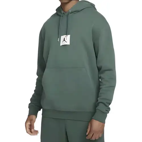 Jordan Sweatshirts Men's Green Hooded Moderate Regular