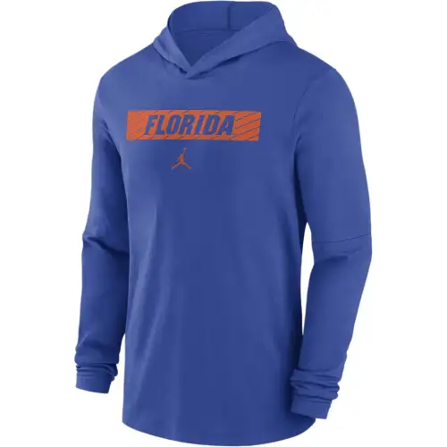 JORDAN Florida Gators Sideline Men's JORDAN Dri-FIT College Long-Sleeve Hooded Top
