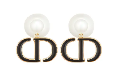 DIOR Earrings Women's Black