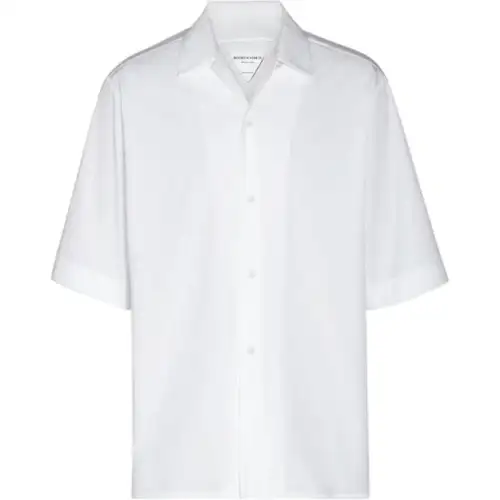 Bottega Veneta Shirts Men's White Lapel Moderate Other