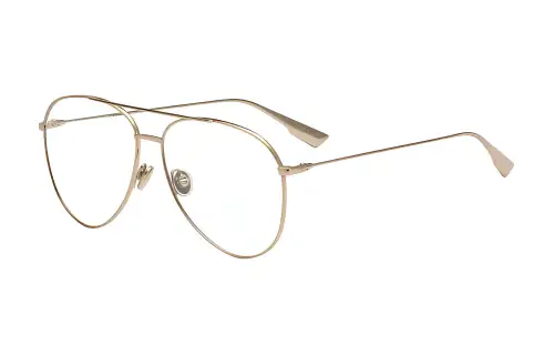 DIOR Metal Aviator Eyeglass Frames Women's Gold