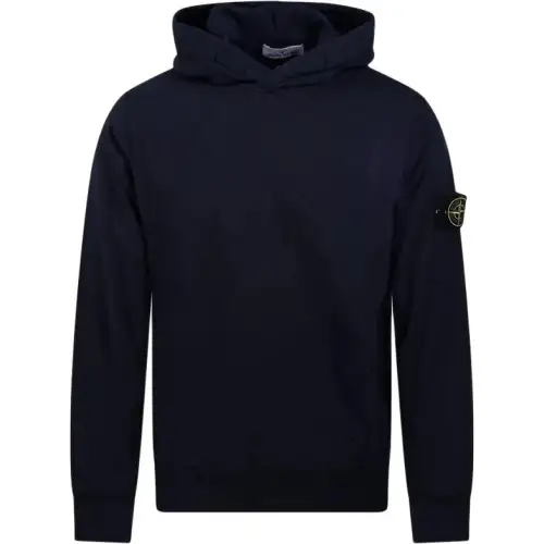 STONE ISLAND Logo Patch Long Sleeved Hoodie