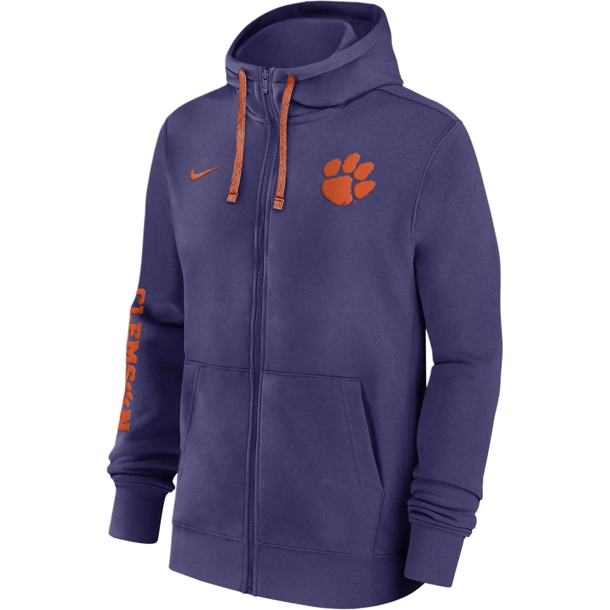Nike Clemson Tigers Sideline Team Issue Men's Nike College Full Zip Hoodie