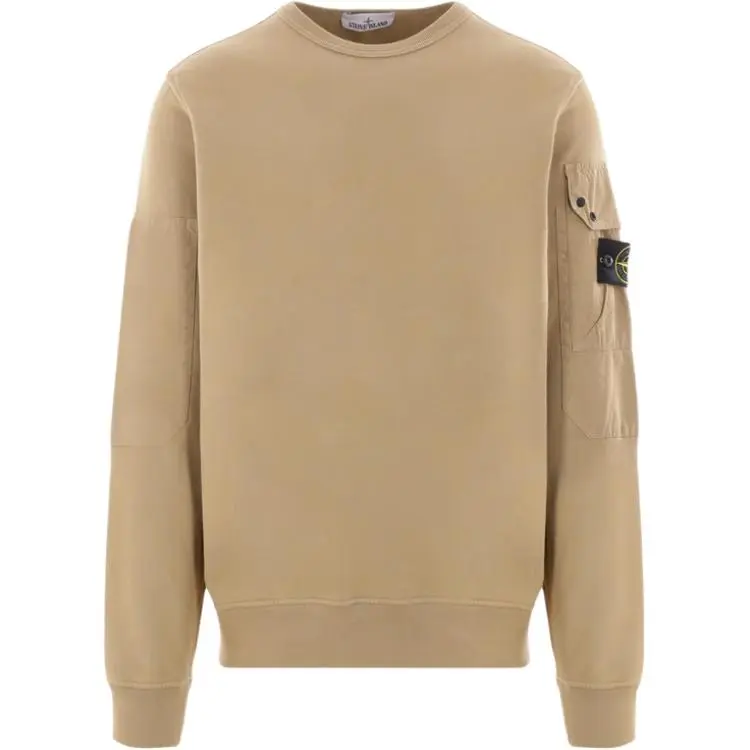 STONE ISLAND Logo Patch Crewneck Sweatshirt