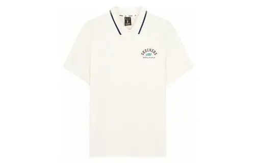 Skechers Polo Shirt Men's Marshmallow White
