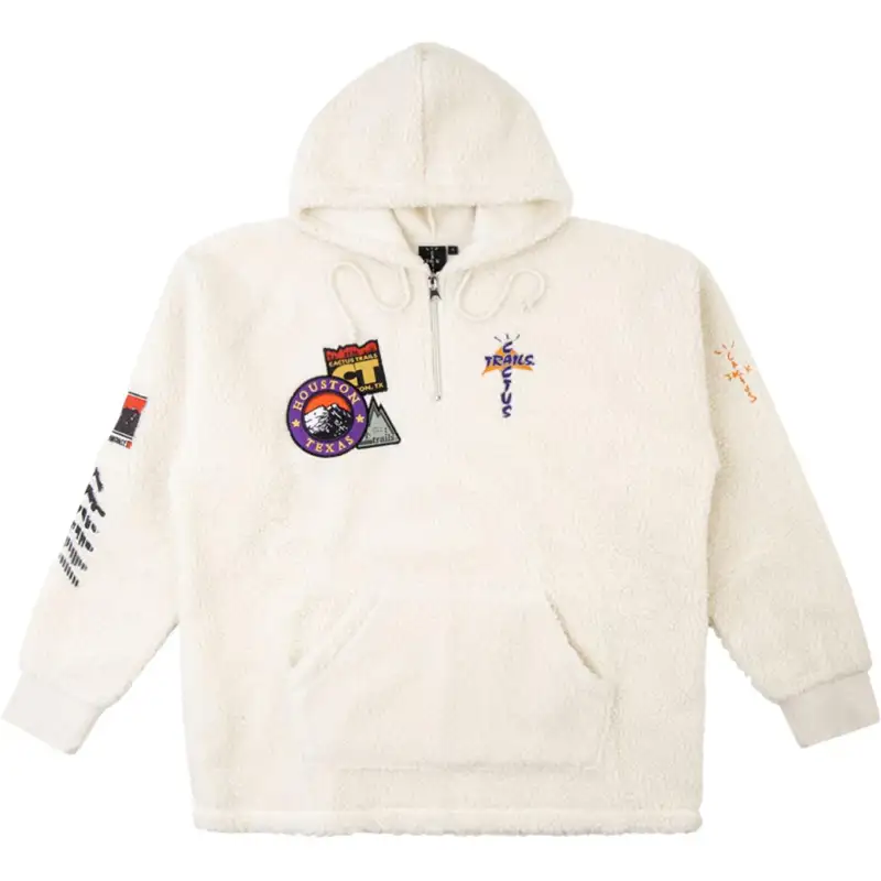 Travis Scott Sweatshirt Men's Milk White