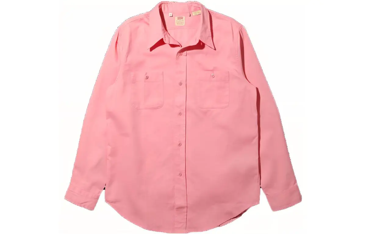 Levi's Shirts Men's Pink Pointed Collar Moderate Other