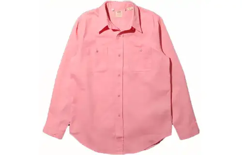 Levis Shirts Men's Pink Pointed Collar Moderate Other