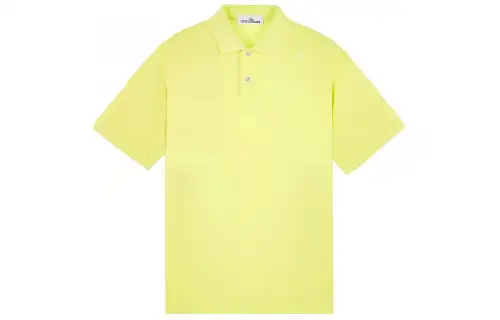 STONE ISLAND STONE ISLAND STELLINA SS24 STELLINA Collection Polo Shirt Men's Lemon