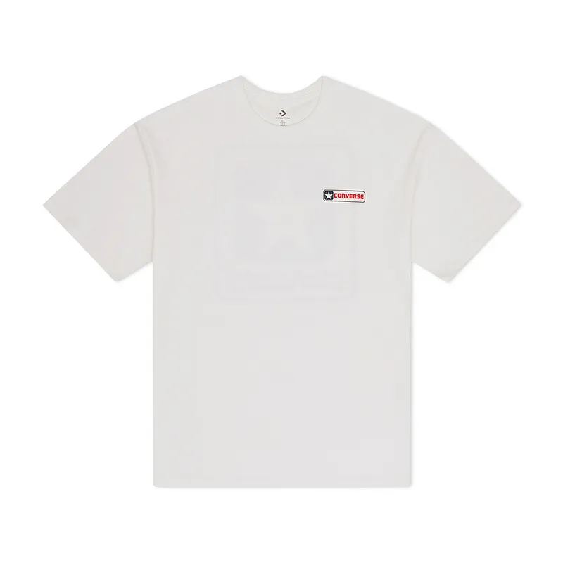 Converse T-Shirts Men's White Crew Neck Moderate