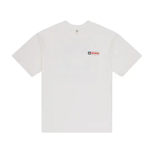 Converse T Shirts Men's White Crew Neck Moderate