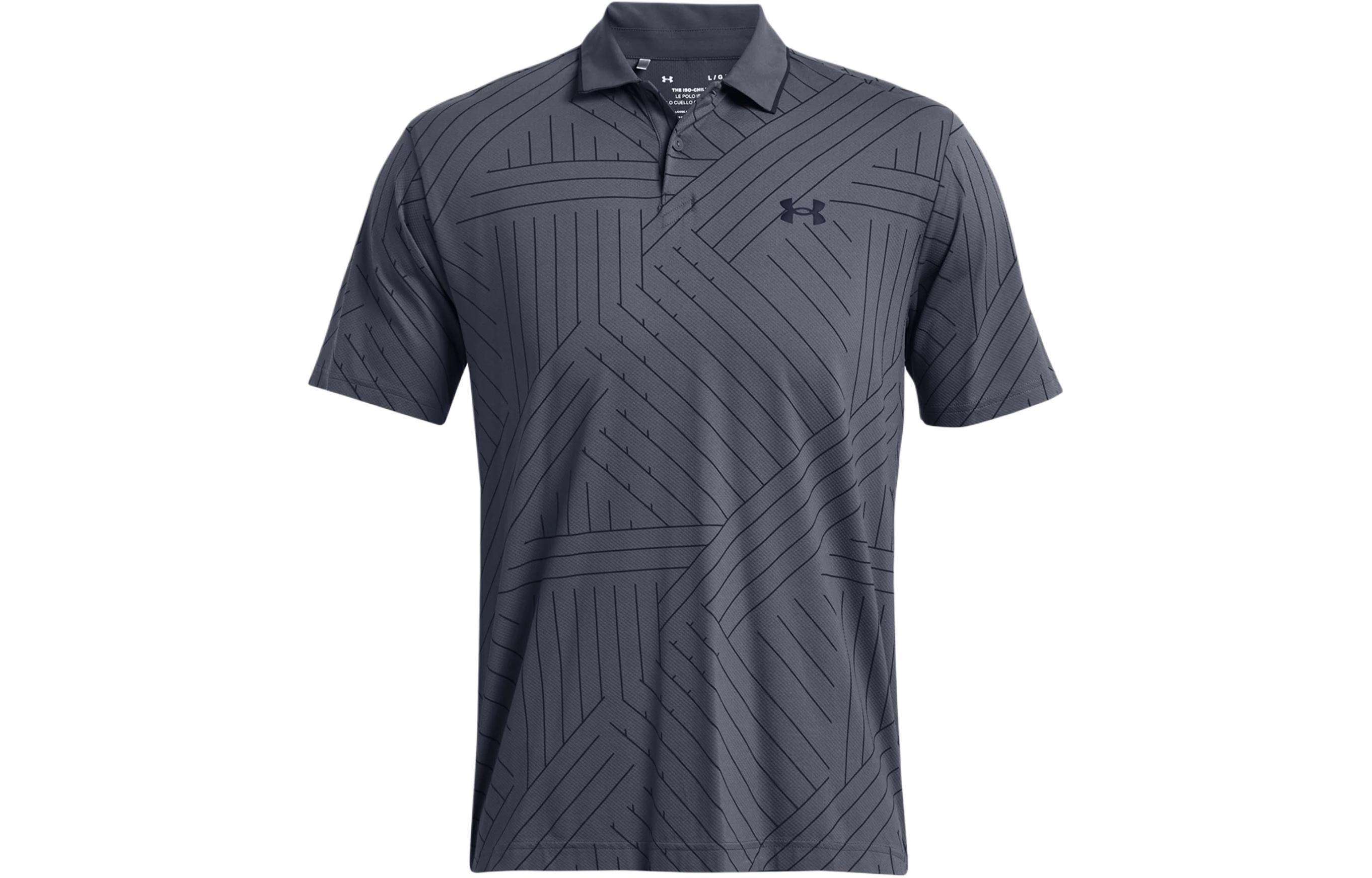 Under Armour UA Iso Chill Edge Polo Shirt Men's Doulple Gray