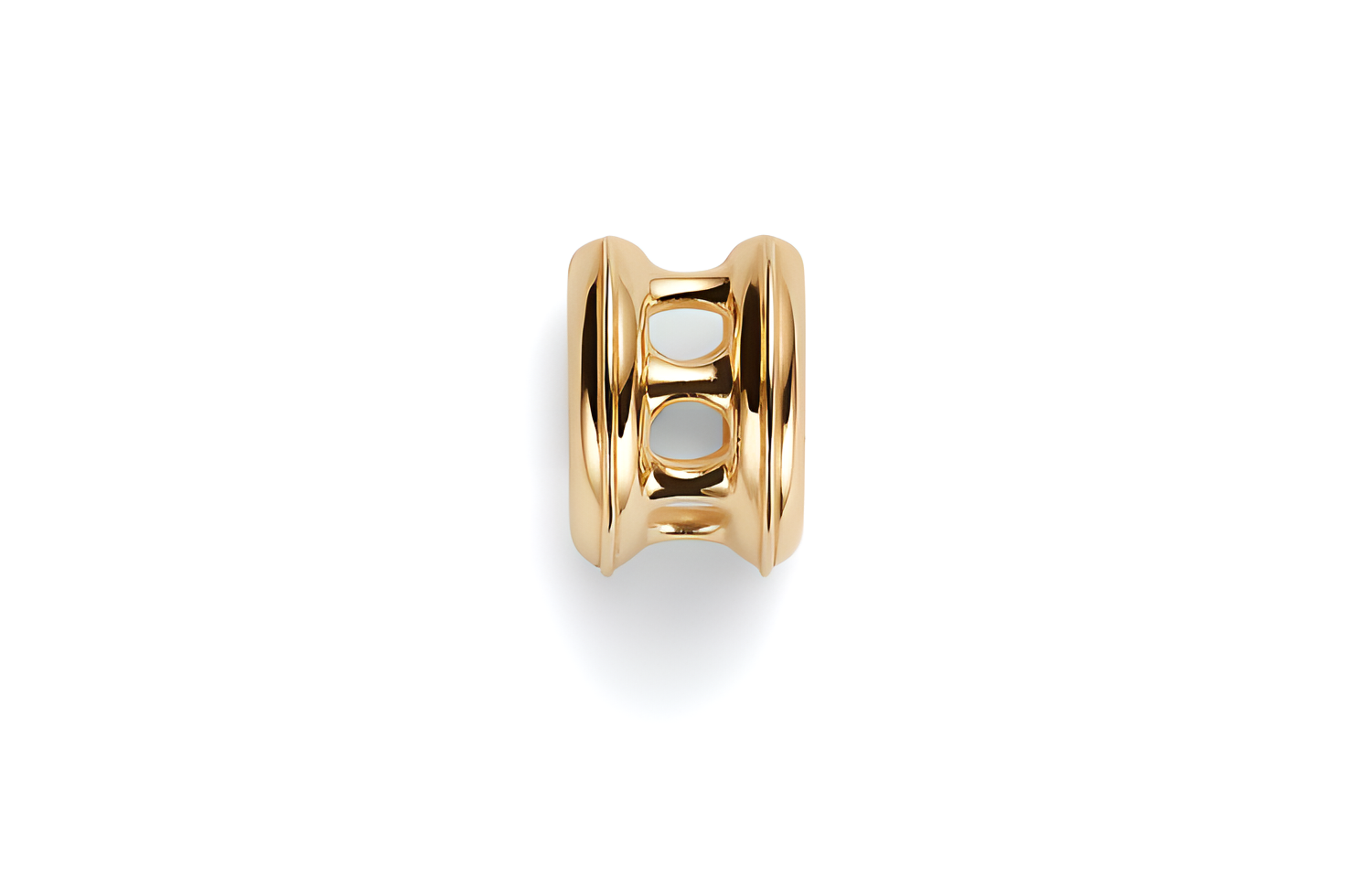 Bottega Veneta 18K Gold 925 Sterling Silver Clip On Earrings Women's Gold