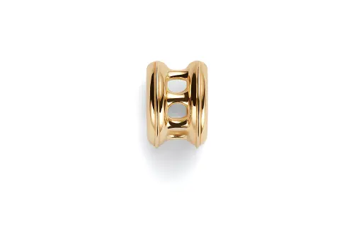 Bottega Veneta 18K Gold 925 Sterling Silver Clip On Earrings Women's Gold