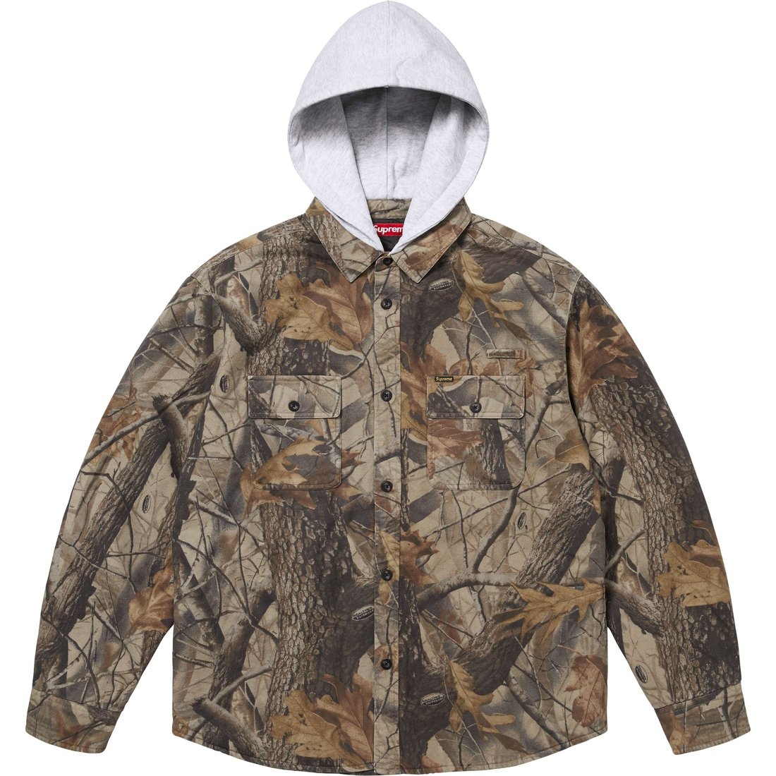 Рубашка Supreme SS25 WEEK1 Quilted Lined Hooded Flannel Shirt (разноцветная)