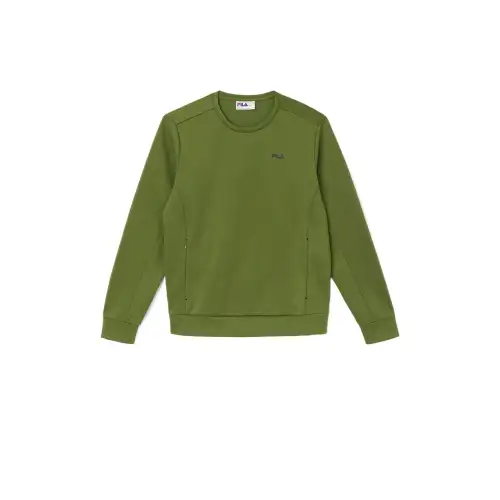 FILA Sweatshirts Men's Green Crew Neck Moderate Regular