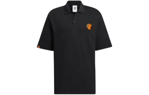 Adidas Originals Polo Shirt International Version Unisex Black