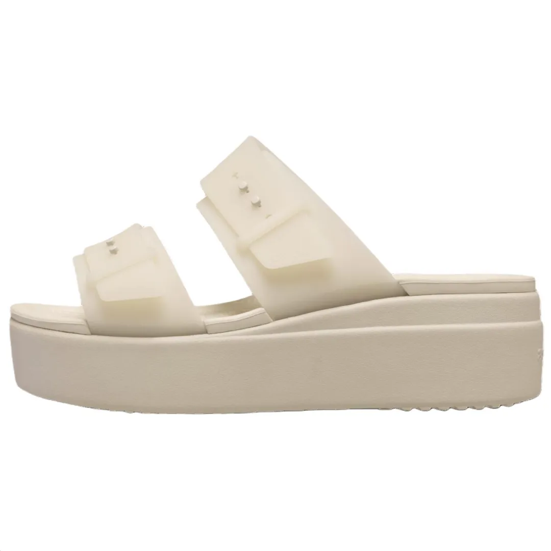 Crocs Brooklyn EVA Abrasion Resistant Slide Slippers Women's Beige
