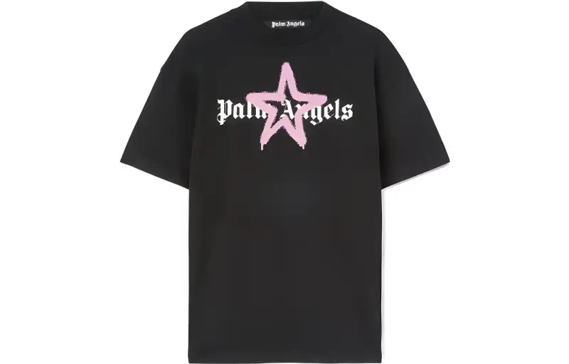 PALM ANGELS Star Sprayed T Shirt