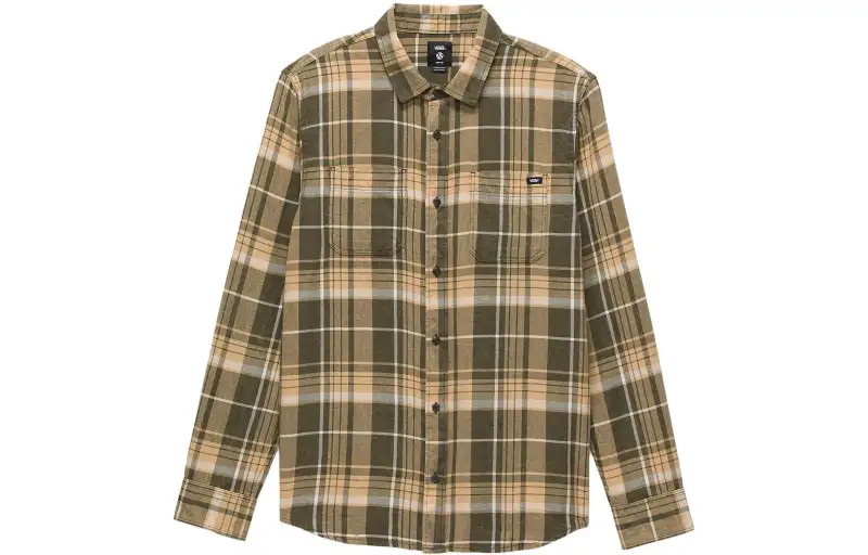 Vans Shirts Men's Taupe Lapel Moderate Other