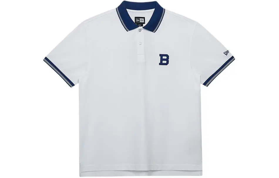 New Era Polo Shirt Unisex White
