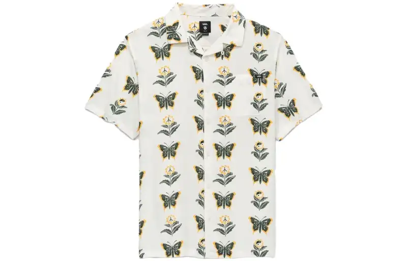 Vans Shirts Men's Antique White Lapel Moderate Other