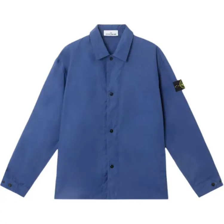 STONE ISLAND Shirts Men's Blue Lapel Moderate