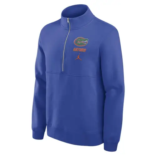 Jordan Florida Gators Primetime Club Men's Jordan College 1/2 Zip Crew