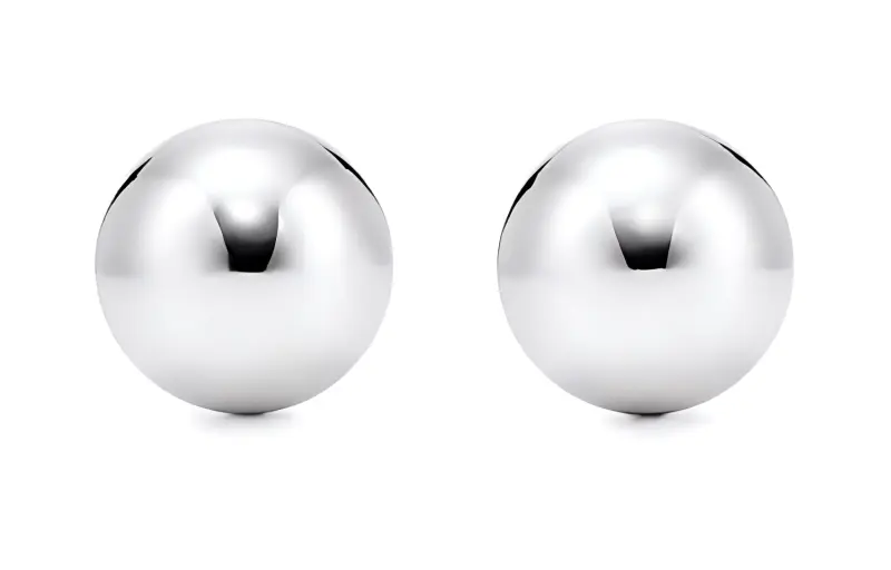 TIFFANY & CO. Sterling Silver Stud Earrings Women's Silver