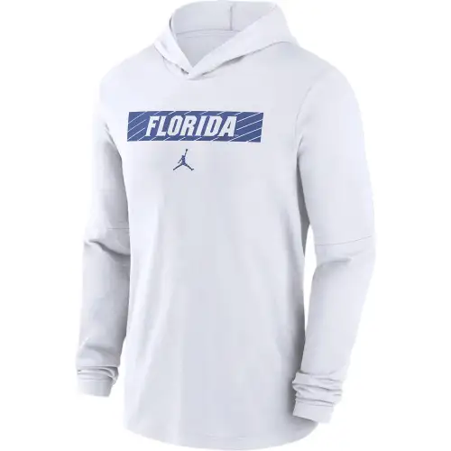 JORDAN Florida Gators Sideline Men's JORDAN Dri-FIT College Long-Sleeve Hooded Top