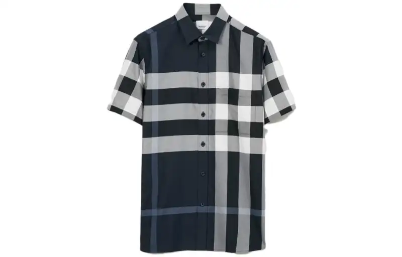 【Previous Season】checked short-sleeve cotton shirt