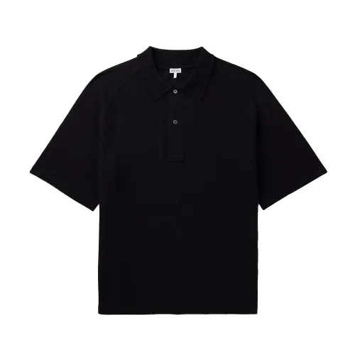 LOEWE Polo Shirts Men's Black Moderate Straight Fit